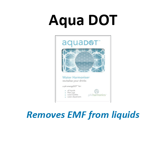 Aqua DOTs for Liquids - Remove EMF Imprint from Liquids