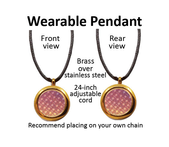 Pendant - COMBO Package: Brass coating over stainless steel