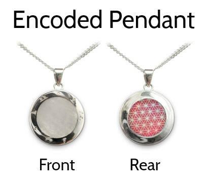 Encoded EMF Protection Pendant - Front & Rear View