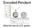 Encoded EMF Protection Pendant - Size Comparison View