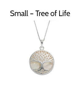 Deluxe Silver EMF Pendant - Tree of Life Design Small