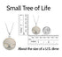Deluxe Silver EMF Pendant - Tree of Life Design Small Size Comparison View